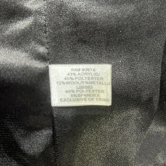 Boston Proper Tweed Chain Trim Blazer - Picture 5 of 6